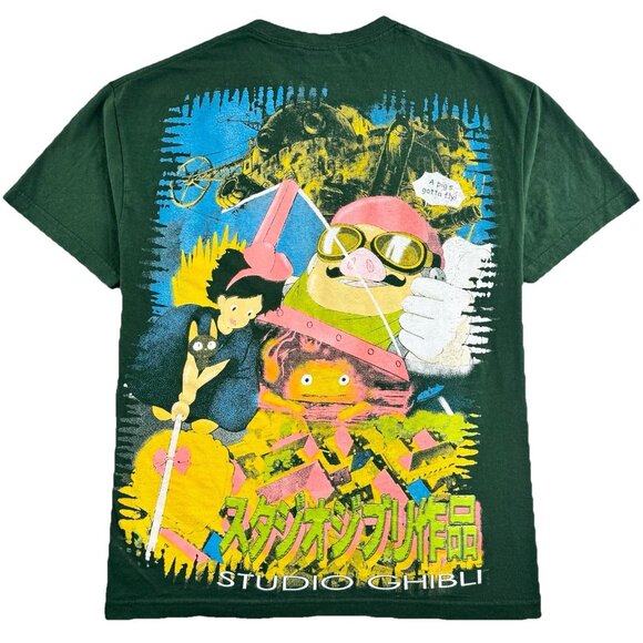 Backstock Co Studio Ghibli Fan Art T-Shirt Men’s XL Anime AOP Rap Tee Bootleg - Picture 2 of 16